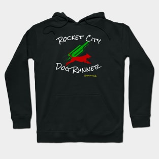 Rocket City Dog Runner Logo Hoodie